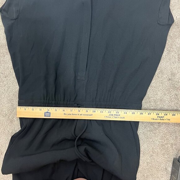 Aritzia Babaton Donnie Jumpsuit Size Medium Black Drawstring Pockets Sleeveless - Picture 9 of 12